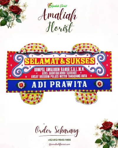 Karangan Bunga Ucapan Selamat di Kumbe