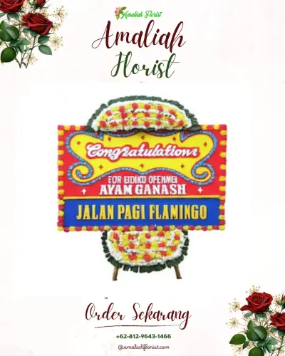 Bunga Papan Congratulation di Kumbe